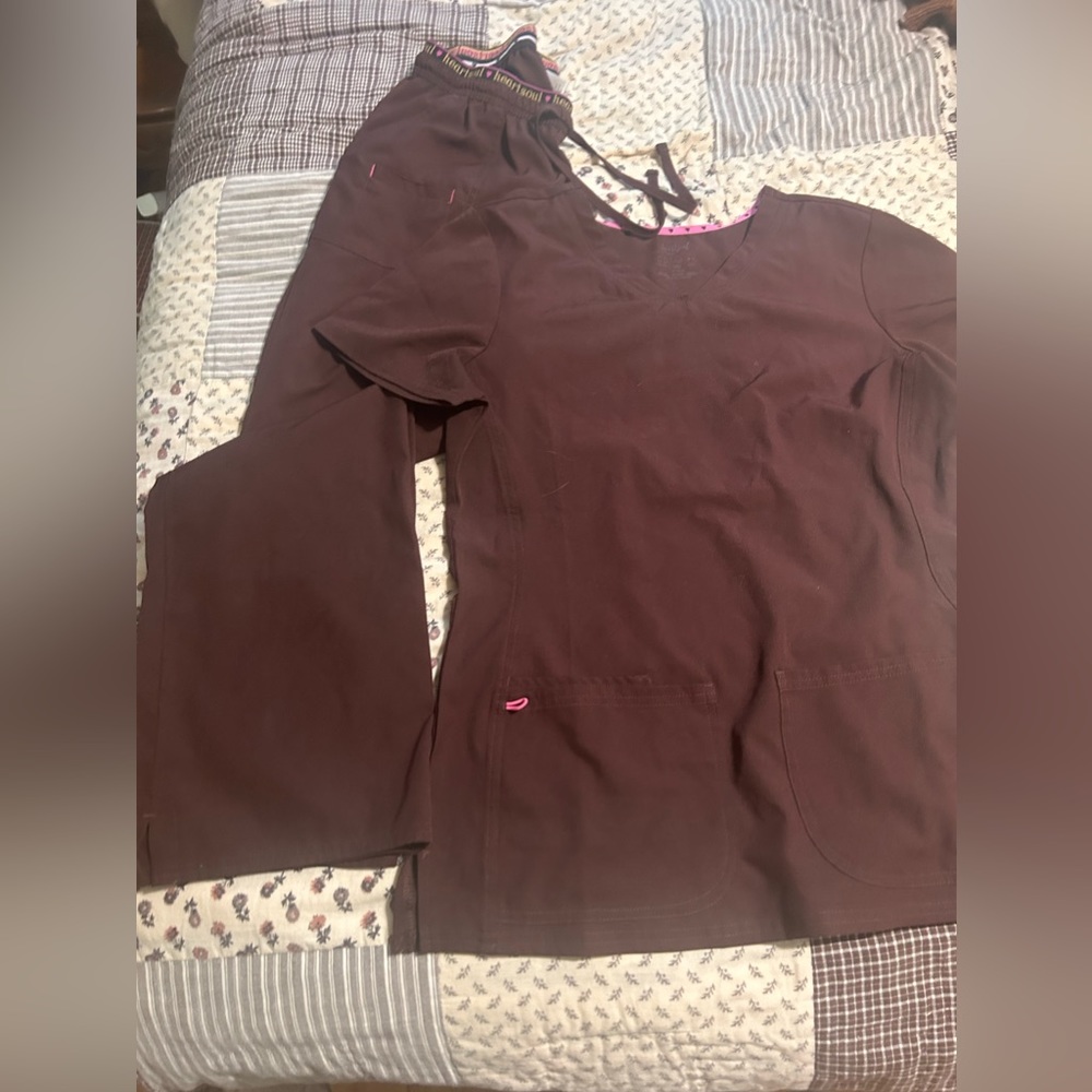 HeartSoul Women’s Medical Scrubs Brown